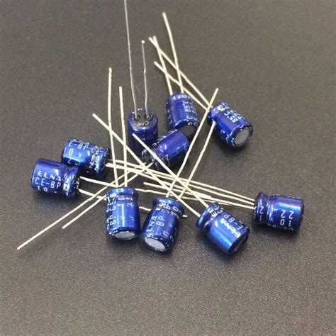 10pcs 22uF 10V ELNA CE BP 10V22uF Bipolar Audio Capacitor 5x7mm EBay