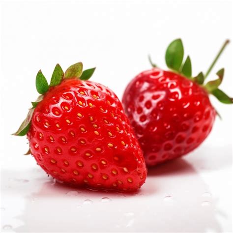 Premium AI Image Strawberry Isolated On White Background