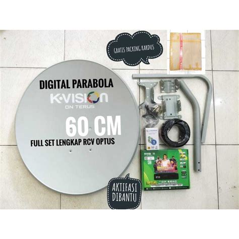 Jual Parabola Mini 60 Cm Full Set Lengkap Receiver Optus Shopee