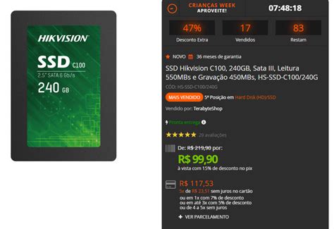 Terabyte On Twitter Promo O Ssd Hikvision C Gb Sata