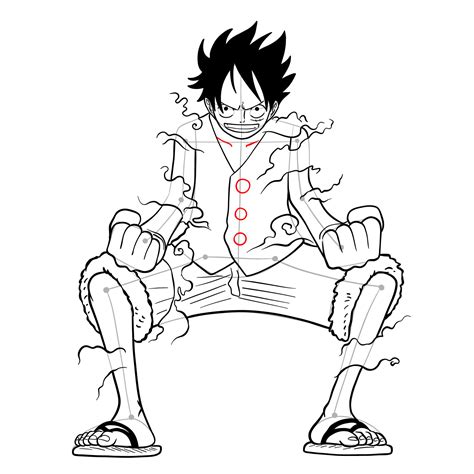 Learn How To Draw Luffy In Gear Second A Step By Step Guide