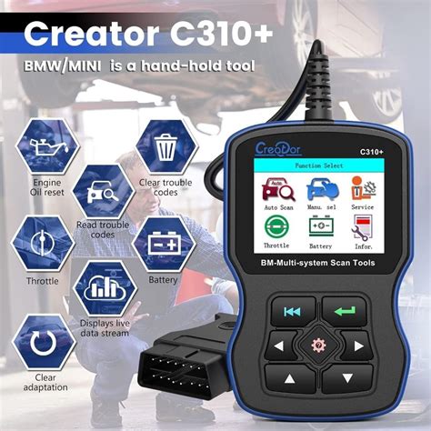 FREE DELIVERY Creator C310 OBD2 Diagnostic Scanner Tool For BMW Multi