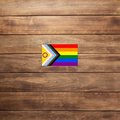 Intersex Inclusive Progress Pride Flag Sticker Etsy Canada