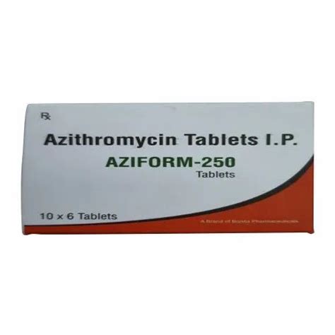 Aziform 250 Azithromycin Tablets Ip 250 Mg Prescription At Rs 65