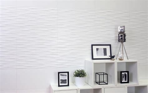 Pearl White Weave Rectified Note Pattern Match Tile Bay