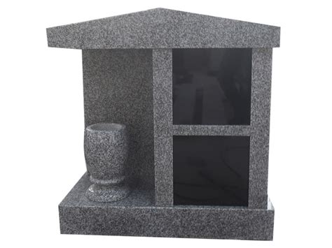 Two Niches Stone Columbarium With One Vase Huian Boda Stone China