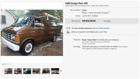 This Vintage FBI Surveillance Van Just Sold for Almost $19,000 on eBay