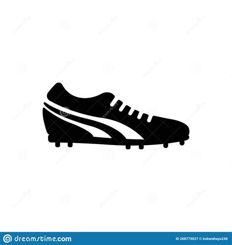 Soccer Shoes Icon Logo Vector Design Template Stock Illustration