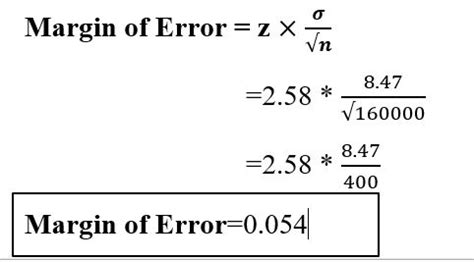 Margin Of Error Formula Examples 2 Youtube