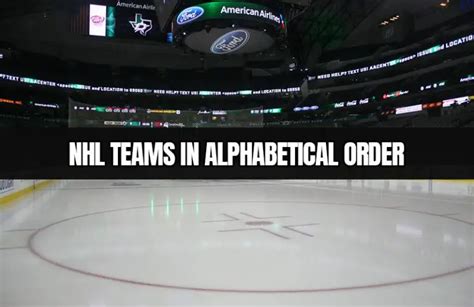 All NHL teams listed in alphabetical order (all 32) - PlayedOnIce