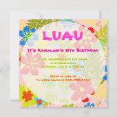 Pixdezines Hawaiian Jungle Diy Background Color Invitation Zazzle