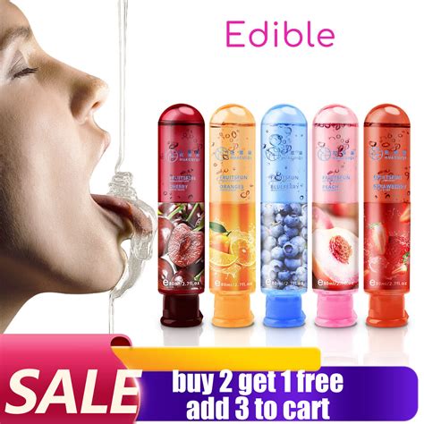 Edible Fruit Flavor Adult Lubricant Gel Lube Edible Oral Sex Sexual Massage Oil Ebay