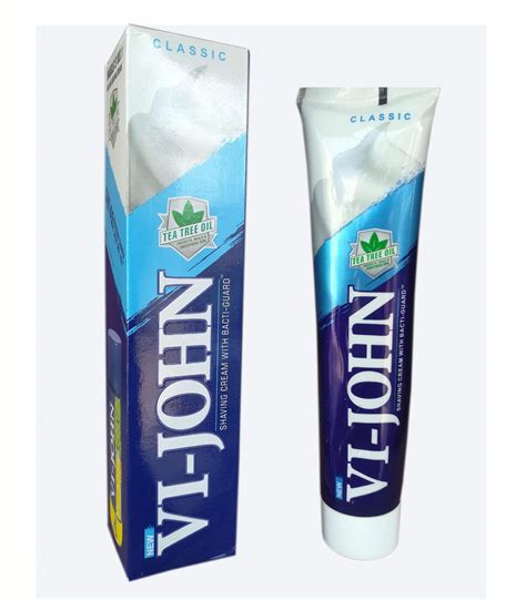 Vi John Shaving Cream With Bacti Guard Gm Classic Pack Of