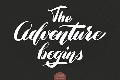 Adventure Begins Vector Hd Images Adventure Begins Hand Lettering