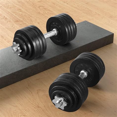 Adjustable Dumbbell Set One Pair Of Adjustable Dumbbells Kits - 105 Lbs ...