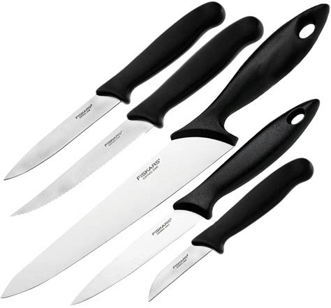 Zestaw komplet 5 noży kuchennych FISKARS Essential 1023783 Cena