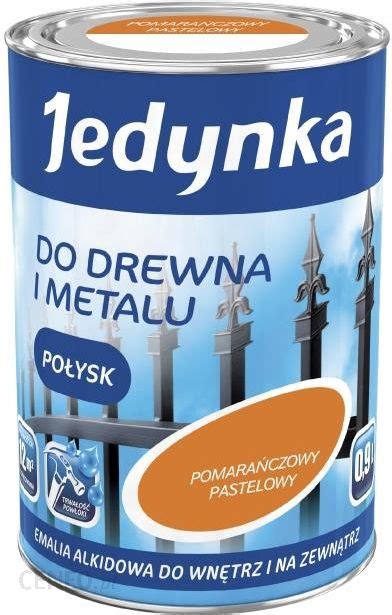 Farba Jedynka do drewna i metalu Połysk POMARAŃCZOWY PASTELOWY 0 9l