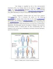 Bio Pbl Discussion Sex Linkage Obj 2 Docx Sex Linkage Is Classified As One Of The Non