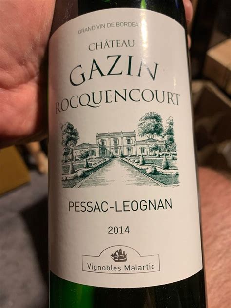 Ch Teau Gazin Rocquencourt Blanc France Bordeaux Graves Pessac