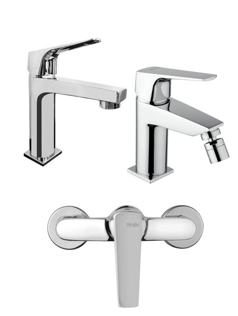 Set Miscelatori Bagno Lavabo Bidet Esterno Doccia Piralla Linea