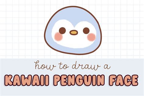 How To Draw A Kawaii Penguin Face Draw Cartoon Style