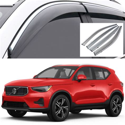 Pcs Rain Guards Window Visors Vent Shade Deflectors For Volvo Xc