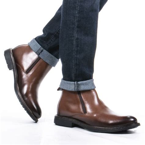 Bota Masculina Faway Chelsea Whisky Faway Handmade Shoes