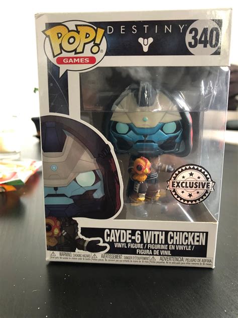 Funko Pop Jeux Destiny Cayde 6 Avec Poulet Amazon Exclusive