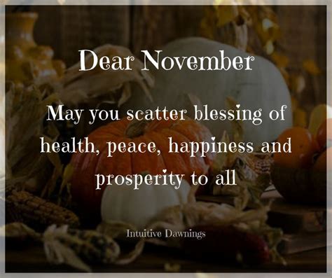 November Blessings Peace Blessed Positive Vibes