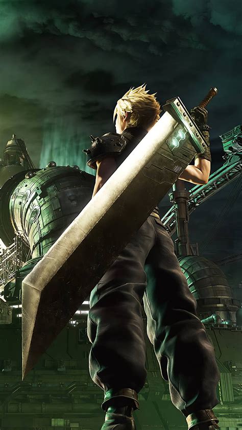 Cloud Strife Final Fantasy 7 Remake Poster Phone Background And