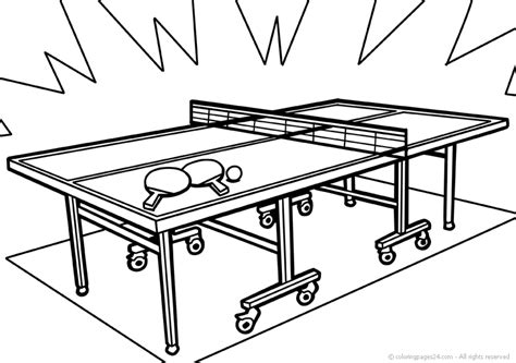 Table Tennis Ping Pong 9 Coloring Pages 24