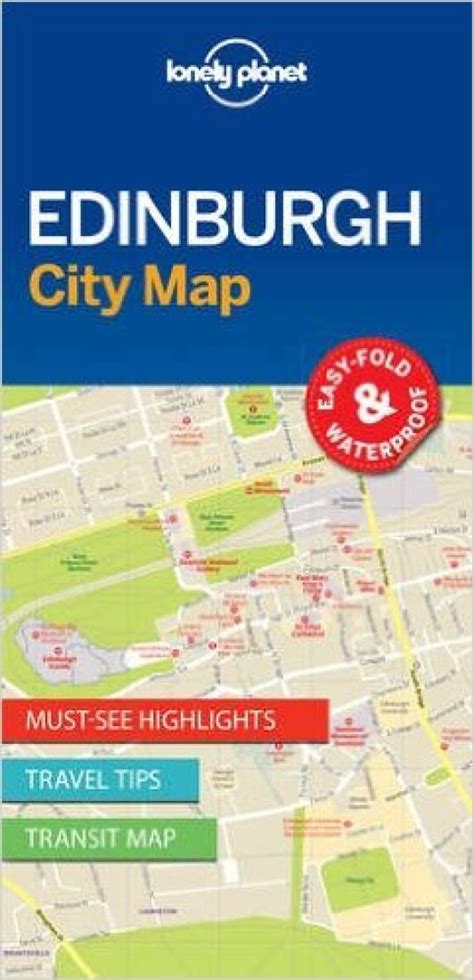 Edinburgh Scotland City Map By Lonely Planet Publications