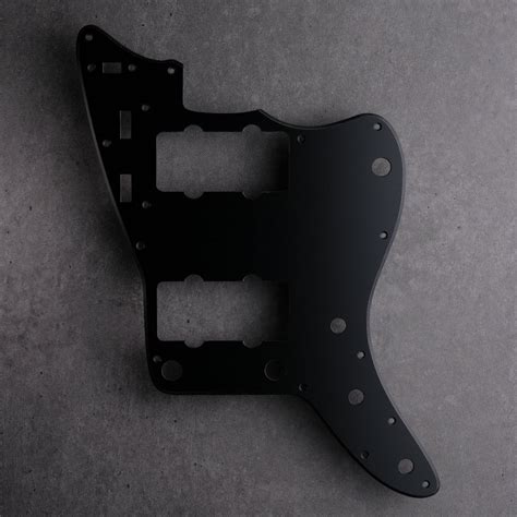 Black Matte Jazzmaster Pickguard 1 Ply Vinyl Decoboom