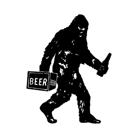 Bigfoot Beer Svg Sasquatch Svg Bigfoot Clipart Funny Bigf Inspire