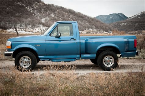 1994 Ford F 150 Xlt 4wd Flareside 351ci V8 Shop Truck Clean Carfax Zero Rust