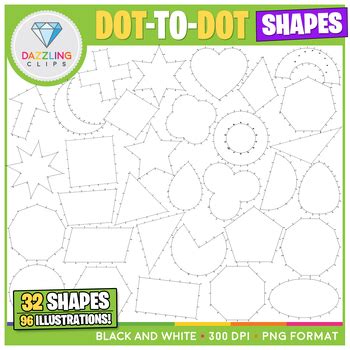 Dot To Dot Essentials Clipart Growing Bundle By Dazzling Clips Tpt