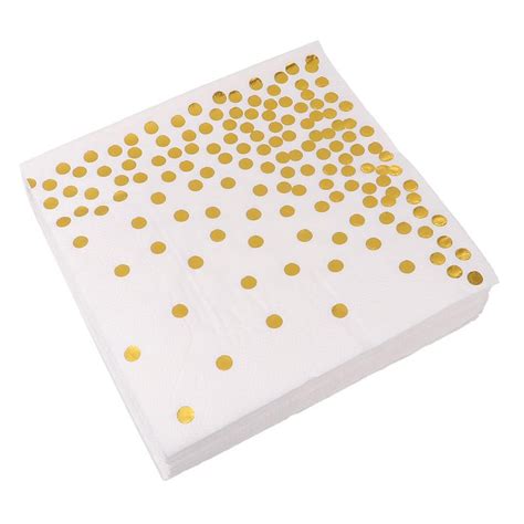 50 Stuks Wegwerp Polka Dot Servetten Bruiloft Tiss Grandado