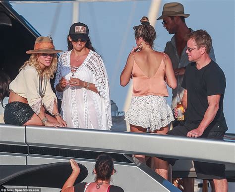 Matt Damon Kisses His Wife Luciana Barroso On A Yacht Trip With The