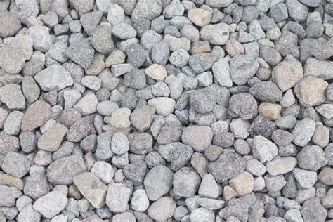 Gravel Texture Pebble Stone Background Light Grey Closeup Small Rocks