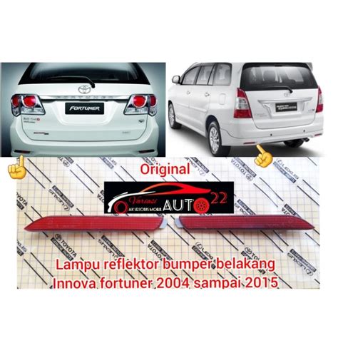 Jual Lampu Reflektor Mata Kucing Bemper Bumper Belakang Toyota Innova