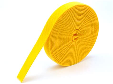 Inch Continuous Yellow Hook And Loop Wrap Yards Computer