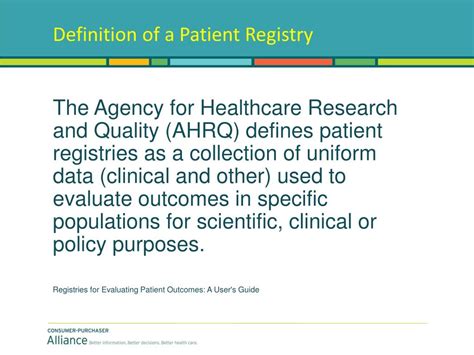 PPT The Promise Of Clinical Data Registries Using Data To Improve