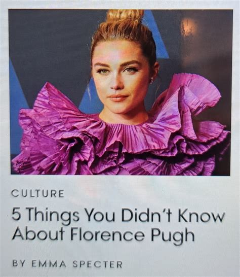 Vogue Newsandtrends Usa New York Florence Pugh Vogue Winter Febreary