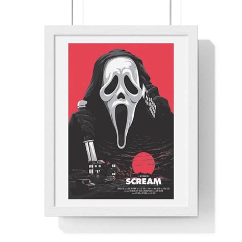 Scream Ghostface Mask Poster Scream Ghostface Mask Wall - Etsy