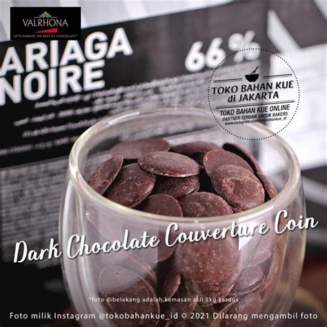 Jual Valrhona Ariaga Noire 66 500gr Couverture Dark Chocolate Coin