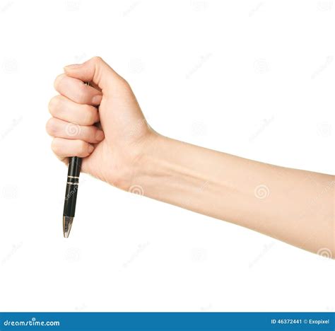 Female Caucasian Hand Holding Pen Stock Image Image Of Opened Adult