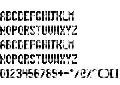 Dot Matrix Font In Truetype Ttf Opentype Otf Format Free And Easy Download Unlimit Id 6896623