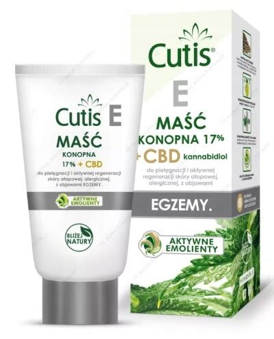 Maść konopna Cutis E 120 ml 17 atopia egzema 13620161402 Allegro pl