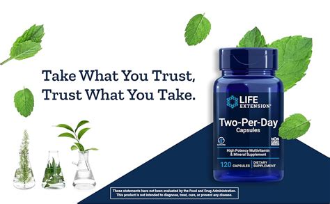 Life Extension Two Per Day Multivitamin Capsules Count For