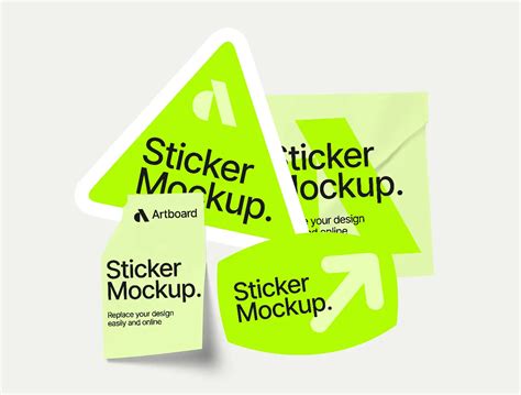 Online Free Sticker Mockup Templates